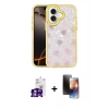 MARSİLYAN™- iPhone 16 Kılıf Odak Prime - Siyah 3D Antistatik Mat Seramik Nano Ekran Koruyucu + Bilvis Titan Kamera Lens - GS