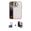 MARSİLYAN™- iPhone 16 Kılıf Odak Prime - Siyah 3D Antistatik Mat Seramik Nano Ekran Koruyucu + Bilvis Titan Kamera Lens - GS