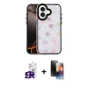 MARSİLYAN™- iPhone 16 Kılıf Odak Prime - Siyah 3D Antistatik Mat Seramik Nano Ekran Koruyucu + Bilvis Titan Kamera Lens - GS