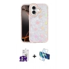 MARSİLYAN™- iPhone 16 Kılıf Odak Prime - Siyah 3D Antistatik Seramik Nano Ekran Koruyucu + Bilvis Titan Kamera Lens - GS