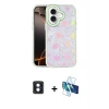 MARSİLYAN™- iPhone 16 Kılıf Odak Prime - Siyah 3D Antistatik Seramik Nano Ekran Koruyucu + PVD Metal Kamera Lens - MI
