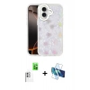 MARSİLYAN™- iPhone 16 Kılıf Odak Prime - Siyah 3D Antistatik Seramik Nano Ekran Koruyucu + Raze Metal Kamera Lens - BZ