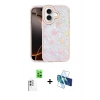 MARSİLYAN™- iPhone 16 Kılıf Odak Prime - Siyah 3D Antistatik Seramik Nano Ekran Koruyucu + Raze Metal Kamera Lens - BZ