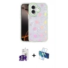 MARSİLYAN™- iPhone 16 Kılıf Odak Prime - Siyah 3D Antistatik Seramik Nano Ekran Koruyucu + Bilvis Titan Kamera Lens - SH