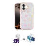 MARSİLYAN™- iPhone 16 Kılıf Odak Prime - Siyah 3D Antistatik Seramik Nano Ekran Koruyucu + Bilvis Titan Kamera Lens - SH