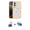 MARSİLYAN™- iPhone 16 Kılıf Odak Prime - Siyah 3D Antistatik Seramik Nano Ekran Koruyucu + Bilvis Titan Kamera Lens - SH