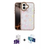MARSİLYAN™- iPhone 16 Kılıf Odak Prime - Siyah 3D Antistatik Seramik Nano Ekran Koruyucu + Bilvis Titan Kamera Lens - SH