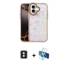 MARSİLYAN™- iPhone 16 Kılıf Odak Prime - Siyah 3D Antistatik Seramik Nano Ekran Koruyucu + PVD Metal Kamera Lens - YL