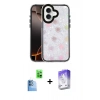 MARSİLYAN™- iPhone 16 Kılıf Odak Prime - Siyah Bilvis 5in1 3D Magic Cam Ekran Koruyucu + Raze Metal Kamera Lens - LT