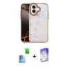 MARSİLYAN™- iPhone 16 Kılıf Odak Prime - Siyah Bilvis 5in1 3D Magic Cam Ekran Koruyucu + Raze Metal Kamera Lens - LT