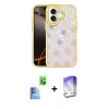 MARSİLYAN™- iPhone 16 Kılıf Odak Prime - Siyah Bilvis 5in1 3D Magic Cam Ekran Koruyucu + Raze Metal Kamera Lens - LT