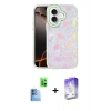 MARSİLYAN™- iPhone 16 Kılıf Odak Prime - Siyah Bilvis 5in1 3D Magic Cam Ekran Koruyucu + Raze Metal Kamera Lens - LT