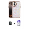 MARSİLYAN™- iPhone 16 Kılıf Odak Prime - Siyah Bilvis 5in1 3D Magic Cam Ekran Koruyucu + PVD Metal Kamera Lens - YL