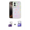 MARSİLYAN™- iPhone 16 Kılıf Odak Prime - Siyah Bilvis 5in1 5D Magic Hayalet Cam Ekran Koruyucu + Bilvis Titan Kamera Lens - PE