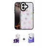 MARSİLYAN™- iPhone 16 Kılıf Odak Prime - Siyah Bilvis 5in1 5D Magic Hayalet Cam Ekran Koruyucu + Bilvis Titan Kamera Lens - PE