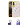 MARSİLYAN™- iPhone 16 Kılıf Odak Prime - Siyah Bilvis 5in1 5D Magic Hayalet Cam Ekran Koruyucu + Bilvis Titan Kamera Lens - YL
