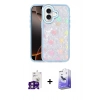 MARSİLYAN™- iPhone 16 Kılıf Odak Prime - Siyah Bilvis 5in1 5D Magic Hayalet Cam Ekran Koruyucu + Bilvis Titan Kamera Lens - PE