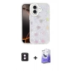 MARSİLYAN™- iPhone 16 Kılıf Odak Prime - Siyah Bilvis 5in1 5D Magic Hayalet Cam Ekran Koruyucu + PVD Metal Kamera Lens - PE