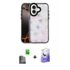 MARSİLYAN™- iPhone 16 Kılıf Odak Prime - Siyah Bilvis 5in1 5D Magic Hayalet Cam Ekran Koruyucu + Raze Metal Kamera Lens - SH