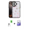 MARSİLYAN™- iPhone 16 Kılıf Odak Prime - Siyah Bilvis 5in1 5D Magic Hayalet Cam Ekran Koruyucu + Raze Metal Kamera Lens - BZ