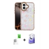MARSİLYAN™- iPhone 16 Kılıf Odak Prime - Siyah Bilvis 5in1 5D Magic Hayalet Cam Ekran Koruyucu + Raze Metal Kamera Lens - BZ