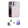 MARSİLYAN™- iPhone 16 Kılıf Odak Prime - Siyah Bilvis 5in1 5D Magic Hayalet Cam Ekran Koruyucu + Raze Metal Kamera Lens - SH