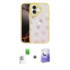 MARSİLYAN™- iPhone 16 Kılıf Odak Prime - Siyah Bilvis 5in1 5D Magic Hayalet Cam Ekran Koruyucu + Raze Metal Kamera Lens - BZ