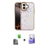 MARSİLYAN™- iPhone 16 Kılıf Odak Prime - Siyah Bilvis 5in1 5D Magic Hayalet Cam Ekran Koruyucu + Raze Metal Kamera Lens - SH