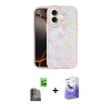MARSİLYAN™- iPhone 16 Kılıf Odak Prime - Siyah Bilvis 5in1 5D Magic Hayalet Cam Ekran Koruyucu + Raze Metal Kamera Lens - SH