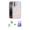 MARSİLYAN™- iPhone 16 Kılıf Odak Prime - Siyah Bilvis 5in1 5D Magic Hayalet Cam Ekran Koruyucu + Raze Metal Kamera Lens - BZ