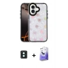 MARSİLYAN™- iPhone 16 Kılıf Odak Prime - Siyah Bilvis 5in1 5D Magic Hayalet Cam Ekran Koruyucu + PVD Metal Kamera Lens - YL