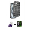 MARSİLYAN™- iPhone 16 Kılıf Siluet Form Serisi - Şeffaf 360 Full Body Arka Koruyucu + Bilvis Titan Kamera Lens - PE