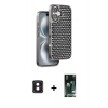 MARSİLYAN™- iPhone 16 Kılıf Siluet Form Serisi - Siyah 360 Mat Full Body Arka Koruyucu + PVD Metal Kamera Lens - PE