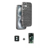 MARSİLYAN™- iPhone 16 Kılıf Siluet Form Serisi - Siyah 360 Mat Full Body Arka Koruyucu + PVD Metal Kamera Lens - YL