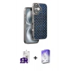 MARSİLYAN™- iPhone 16 Kılıf Siluet Form Serisi - Siyah Bilvis 5in1 3D Magic Cam Ekran Koruyucu + Bilvis Titan Kamera Lens - GS