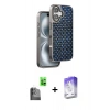 MARSİLYAN™- iPhone 16 Kılıf Siluet Form Serisi - Siyah Bilvis 5in1 3D Magic Cam Ekran Koruyucu + Raze Metal Kamera Lens - SH