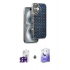 MARSİLYAN™- iPhone 16 Kılıf Siluet Form Serisi - Siyah Bilvis 5in1 5D Magic Hayalet Cam Ekran Koruyucu + Bilvis Titan Kamera Lens - SH