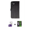 MARSİLYAN™- iPhone 16 Kılıf Siluet Işık Serisi - Şeffaf 360 Full Body Arka Koruyucu + Bilvis Titan Kamera Lens - GS