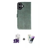 MARSİLYAN™- iPhone 16 Kılıf Siluet Işık Serisi - Şeffaf Pasifik Cam Ekran Koruyucu + Bilvis Titan Kamera Lens - YL