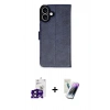 MARSİLYAN™- iPhone 16 Kılıf Siluet Işık Serisi - Şeffaf Pasifik Cam Ekran Koruyucu + Bilvis Titan Kamera Lens - SH