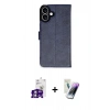 MARSİLYAN™- iPhone 16 Kılıf Siluet Işık Serisi - Şeffaf Pasifik Cam Ekran Koruyucu + Bilvis Titan Kamera Lens - GS