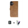 MARSİLYAN™- iPhone 16 Kılıf Siluet Işık Serisi - Şeffaf Pasifik Cam Ekran Koruyucu + PVD Metal Kamera Lens - YL
