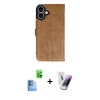 MARSİLYAN™- iPhone 16 Kılıf Siluet Işık Serisi - Şeffaf Pasifik Cam Ekran Koruyucu + Raze Metal Kamera Lens - LT