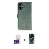 MARSİLYAN™- iPhone 16 Kılıf Siluet Işık Serisi - Siyah 360 Mat Full Body Arka Koruyucu + Bilvis Titan Kamera Lens - YL