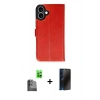 MARSİLYAN™- iPhone 16 Kılıf Siluet Işık Serisi - Siyah 3D Antistatik Hayalet Cam Ekran Koruyucu + Raze Metal Kamera Lens - SH