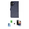 MARSİLYAN™- iPhone 16 Kılıf Siluet Işık Serisi - Siyah 3D Antistatik Mat Seramik Nano Ekran Koruyucu + Raze Metal Kamera Lens - LT