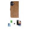 MARSİLYAN™- iPhone 16 Kılıf Siluet Işık Serisi - Siyah 3D Antistatik Mat Seramik Nano Ekran Koruyucu + Raze Metal Kamera Lens - LT