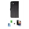 MARSİLYAN™- iPhone 16 Kılıf Siluet Işık Serisi - Siyah 3D Antistatik Mat Seramik Nano Ekran Koruyucu + Raze Metal Kamera Lens - LT