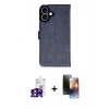 MARSİLYAN™- iPhone 16 Kılıf Siluet Işık Serisi - Siyah 3D Antistatik Mat Seramik Nano Ekran Koruyucu + Bilvis Titan Kamera Lens - PE