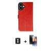 MARSİLYAN™- iPhone 16 Kılıf Siluet Işık Serisi - Siyah 3D Antistatik Mat Seramik Nano Ekran Koruyucu + Pembe PVD Metal Kamera Lens